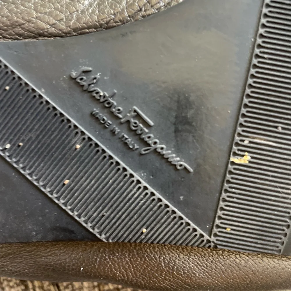 Salvatore Ferragamo My Joy bronze ballet flats. - Picture 3 of 6